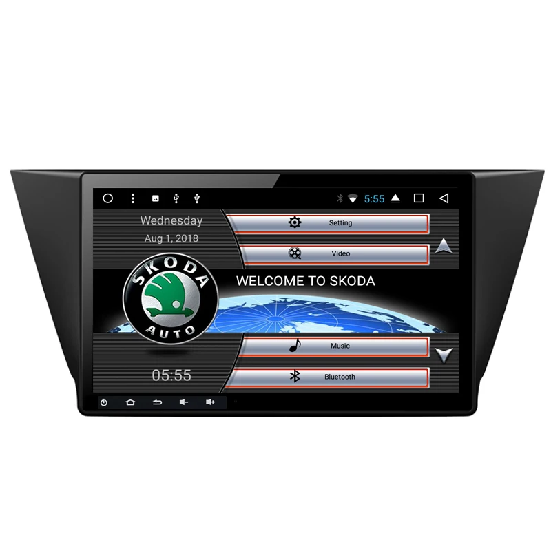 9 дюймов 1024*600 Android 7 1 автомобильный ПК плеер для Skoda Fabia 2015 2016 2017 2018 с Радио RDS DAB + 3G 4G