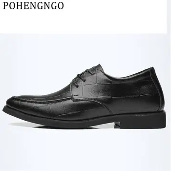 

Luxury Italian Style Men Dress Party shoes Fashion Formal Oxford Non-slip Shoes elegant Men Office Wedding Shoes gentleman