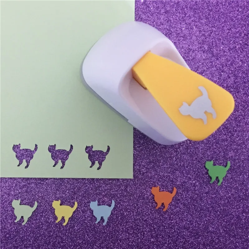 Free Ship Cat shaped save power paper/eva craft punch Scrapbook