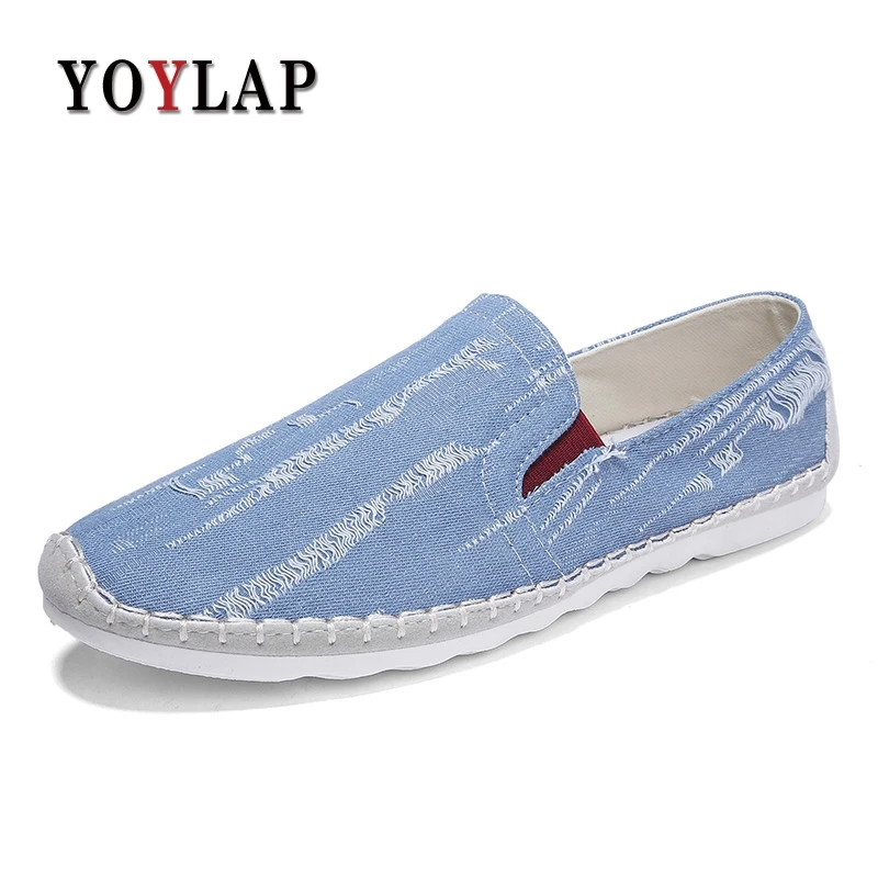 Yoylap Brand Summer Flats Men Shoes Men Espadrilles Flats Shoes Men