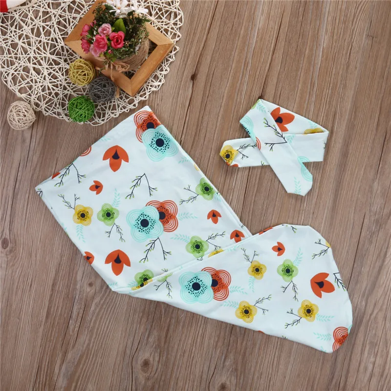 Пеленание с цветочным рисунком для малышей; муслиновая пеленка; одеяло для сна; хлопчатобумажное одеяльце