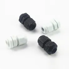 20 шт./пакет IP68 Водонепроницаемый нейлон Пластик PG7 кабельный ввод для 3-6,5 мм кабель