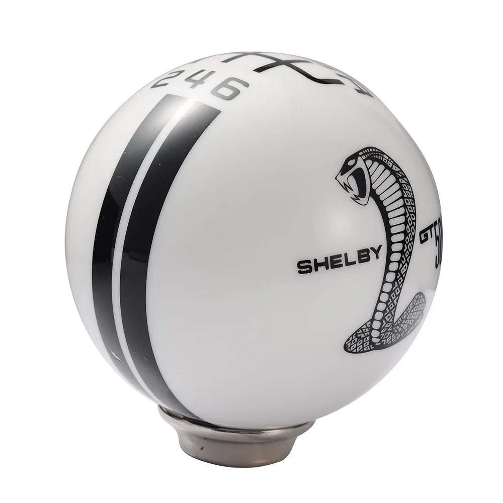 

Black and White Gear Shift Knob 6 Speed Resin Shift Lever Knobs For Special Automobile