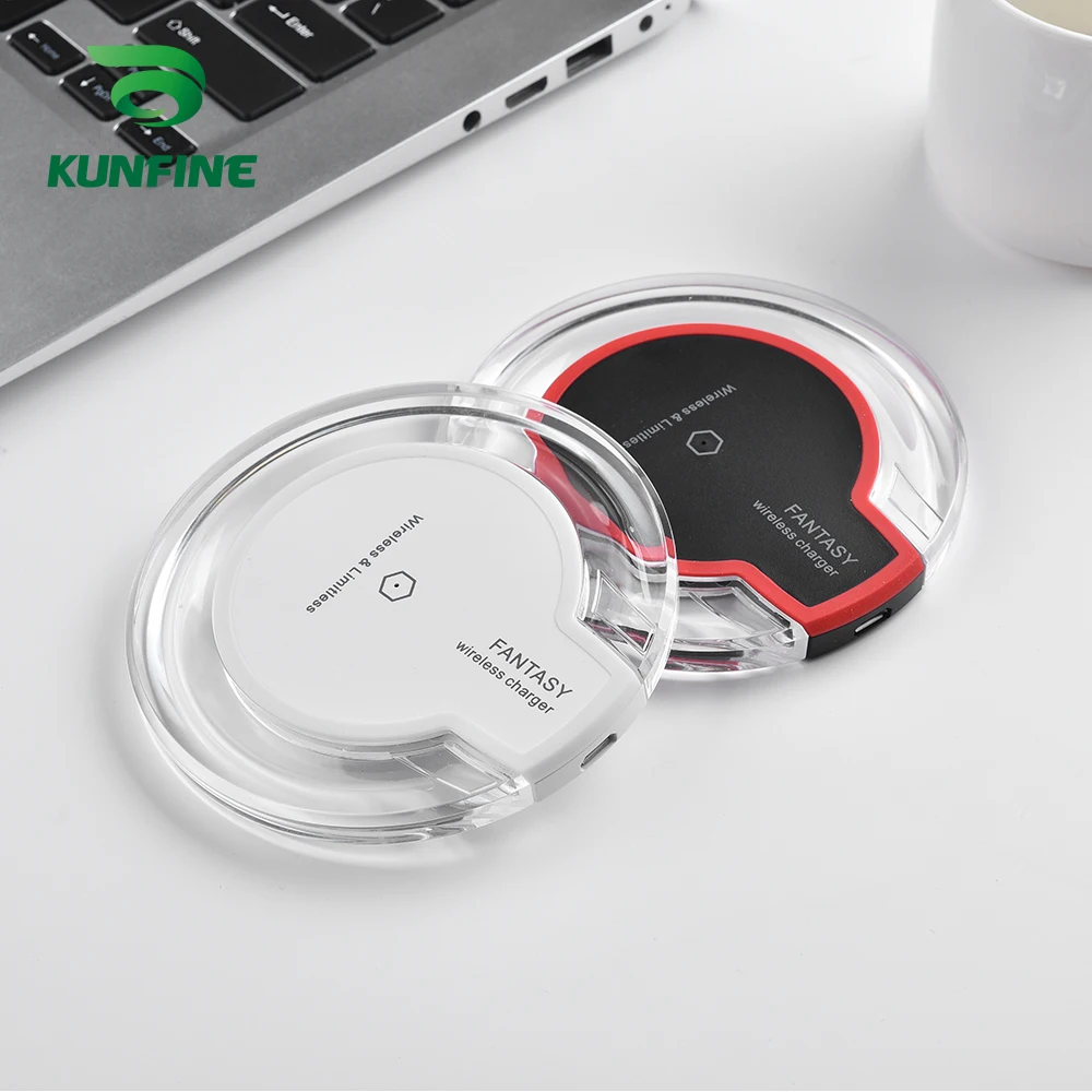 KUNFINE 10W Qi Wireless Charger for iPhone X8 Visible Fast Wireless Charging pad for Samsung S9S9 (2)