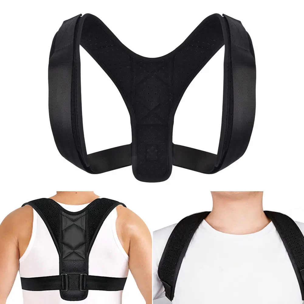 

Adjustable Therapy Posture Corrector Brace Shoulder Back Support Belt Clavicle Spine Lumbar Brace Support Belt Posture Correct