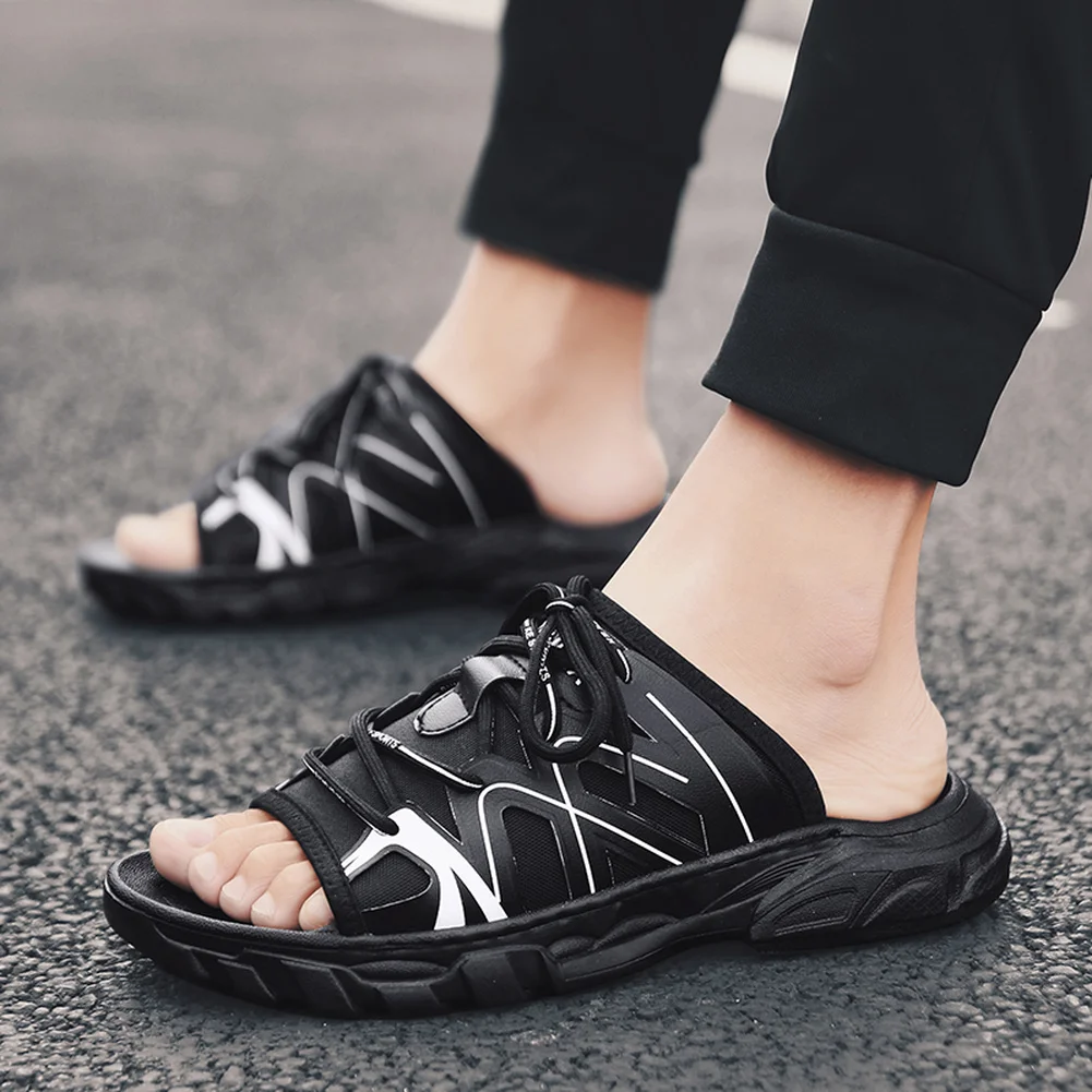 

2019 New Women Slippers Super Cool Fashion Men's Slides Summer Beach Slippers Man Casual Sandals Flat Flip Flops