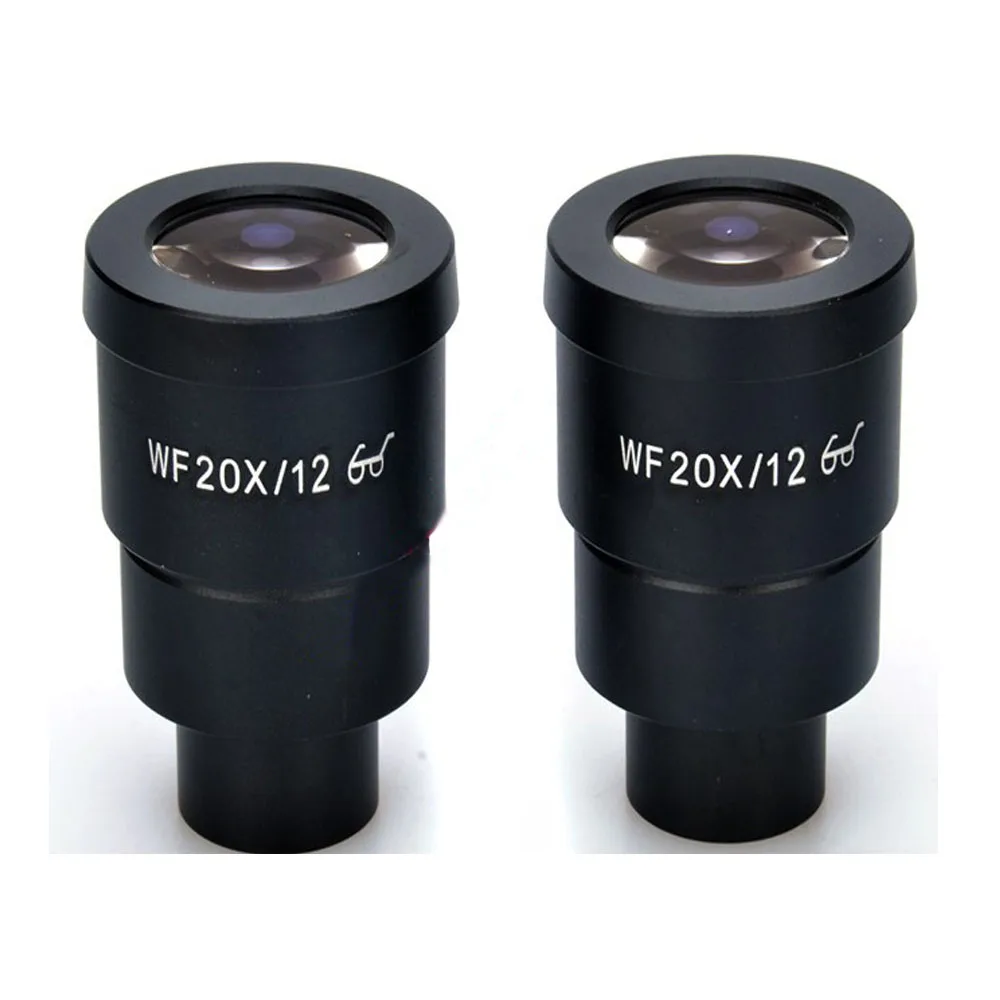 WF20X/12mm Hight Eyepiont Optical Eyepiece Lens for Zoom Stereo Microscope Compound with
