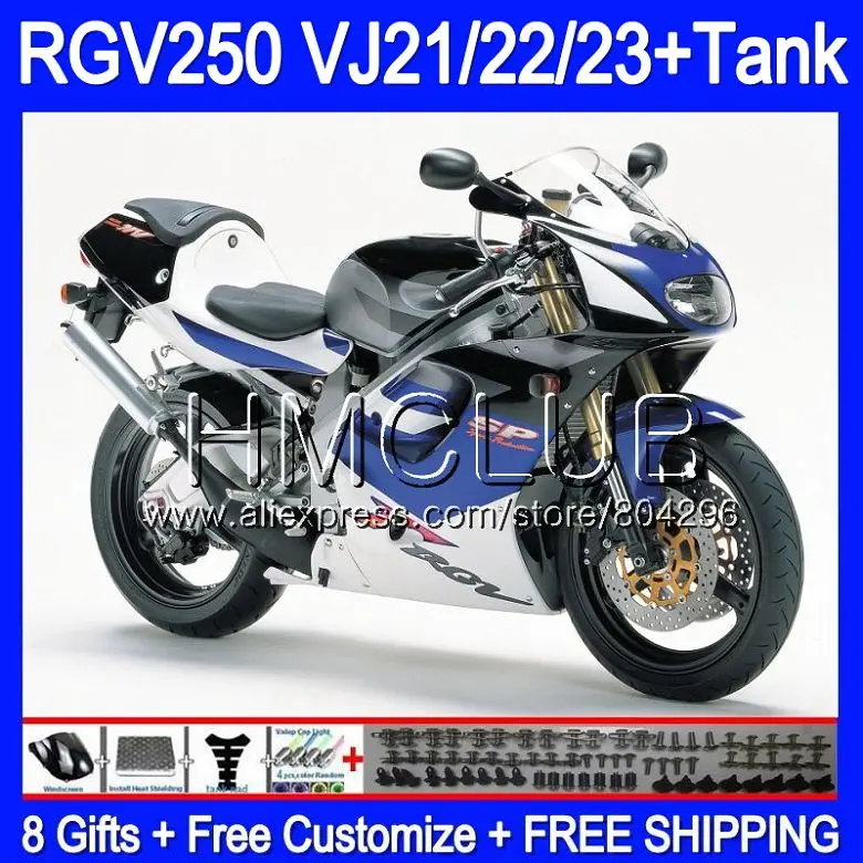 + Бак для SUZUKI VJ21 RGV250 88 89 90 91 92 93 39HM.20 RGV 250 VJ22 1988 1989 1990 1991 1992 обтекатель Горячий