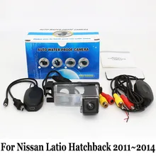 Для Nissan Tiida/Versa Хэтчбек C11/RCA AUX Проводной Или Беспроводной/CCD Ночного Видения/HD Широкоугольный Объектив Автомобильная Камера Заднего вида