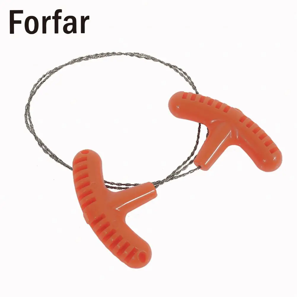 

70 CM Mini Durable Survival Saw Wire Saws Rope Wearable Orange Portable Saw Tool Emergency Wood Plastic Cutting Survival Tools