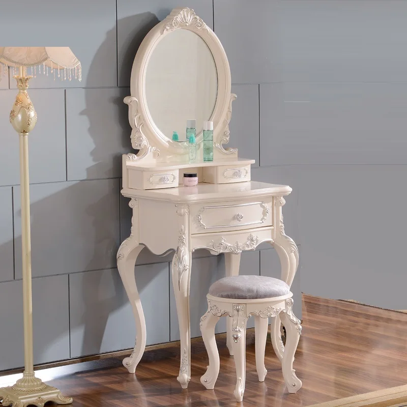 Туалетный столик для Coiffeuse Avec Miroir Toaletka Dormitorio Makeup Vanity Aparador Настольный корейский кварто мебель для спальни Penteadeira - Цвет: Version W