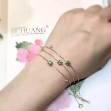 Колумбийский изумруд, браслет из серебра 925 пробы, натуральный драгоценный камень, вечерние кольца для помолвки, кольцо на День святого Валентина, хорошее ювелирное изделие