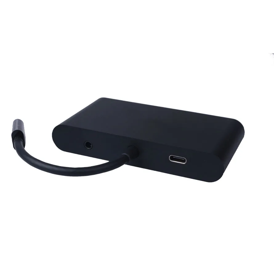 Thunderbolt usb type c концентратор VGA ethernet rj45 usb3.0 зарядка 5в1 адаптер кабель конвертер для