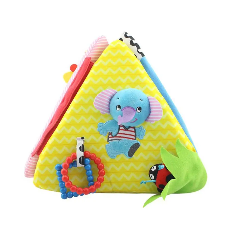 

Cloth Book Baby Anti-tear Cloth Book Baby Early Education BB Device Distorting Mirror Teeth Gum Triangle Book For Newborn