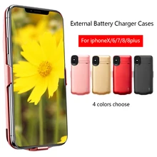 НОВАЯ тонкая батарея Зарядное устройство чехол для iPhone X с внешним Мощность Bank зарядное устройство чехол для iPhone6/iPhone 7 Plus/8 Батарея задняя крышка Поддержка аудио