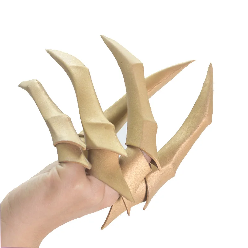 Drop Ship Kda Evelynn Cosplay Fingers Paw Claw Gold Nail Eva Weapon