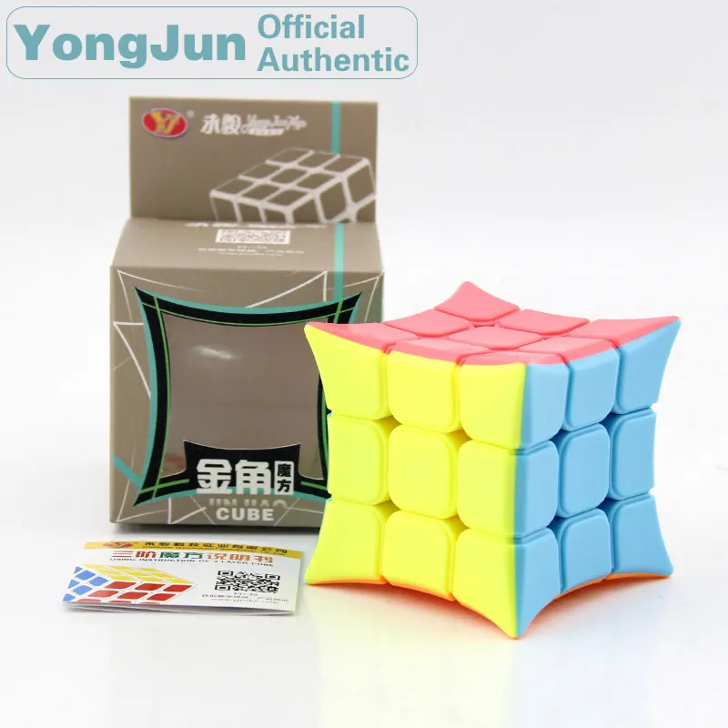 

YongJun King Horn 3x3x3 Magic Cube YJ 3x3 Professional Neo Speed Puzzle Antistress Fidget Educational Toys For Children