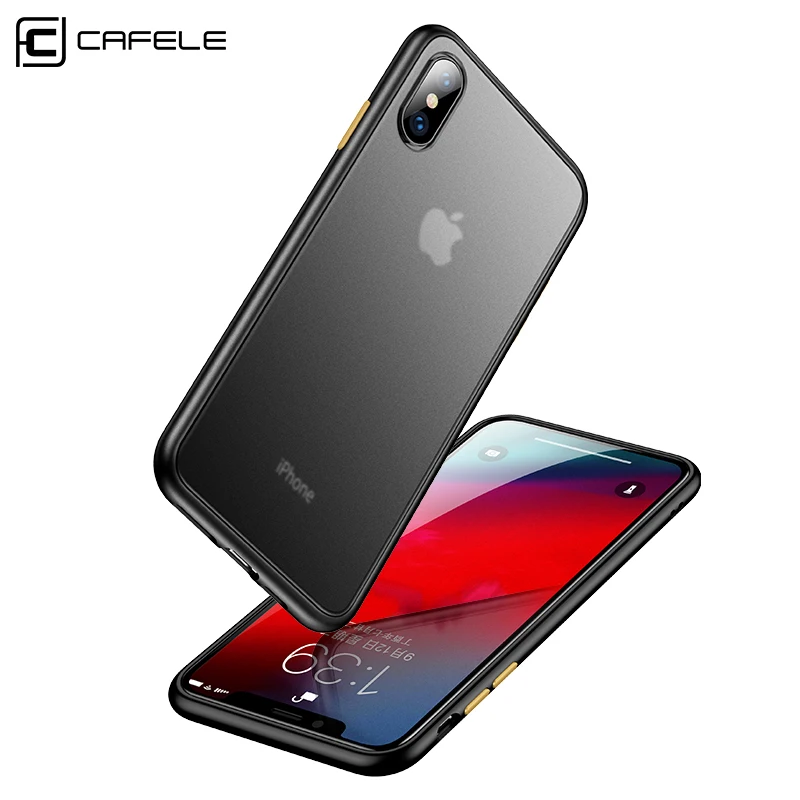 

Cafele New Phone Case For iPhone X XR XS MAX 7 8 PLUS PC Hard Back with Soft Edge Case Cover For iPhone X XSMAX Protective Cases