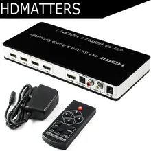 HDMI 2,0 переключатель с аудио 4 к 60 Гц коммутатор HDR ARC HDMI 2,0 аудио экстрактор цифровой toslink аудио+ L/R стерео аудио HDCP 2,2