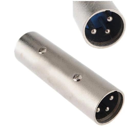FULL-XLR 3 Pin Male-Male Inline Connector/Adaptor/Coupler For Mic Microphone | Электроника
