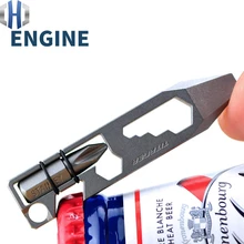 Titanium Alloy Multi-function Portable Mini Tool Bottle Opener Screwdriver Screwdriver Small Wrench EDC Tools Titanium Alloy Multi-function Portable Mini Tool Bottle Opener Screwdriver Screwdriver Small Wrench EDC Tools