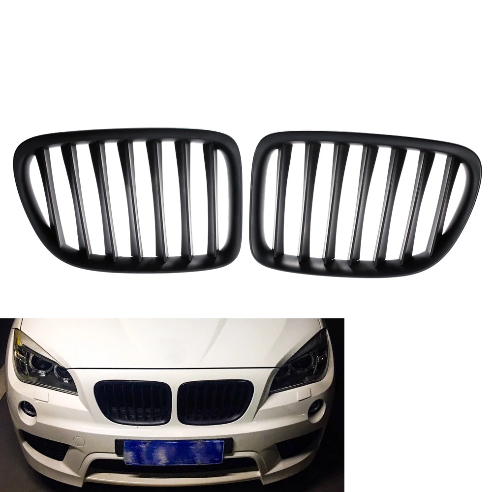 

For BMW E84 X1 M Matte Black Kidney Sport Hood Car Front Grill Grille SUV 2012 2013 2014 2015 51112993305,51112993306