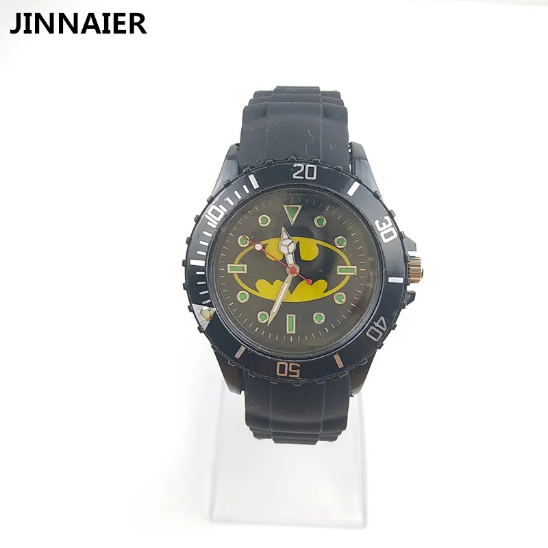 

2017 Newest Design Children's Cartoon Brand Watches Batman Fashion Boys Children Gifts Silica Quartz Wristwatch