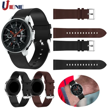 

22mm Leather Wristband for Galaxy 46mm Watchband Strap for Samsung Gear S3 Classic/Frontier Smart Bracelet Replace Wrist bands
