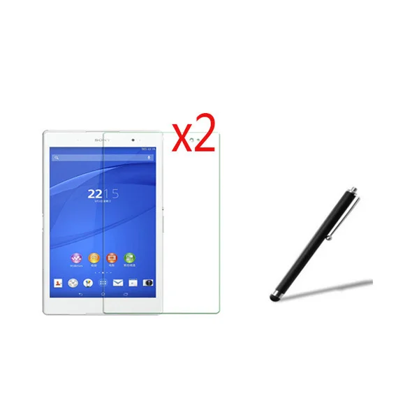 2x пленка + ткань 1x Стилус Антибликовая матовая защитная для экранов Sony Xperia Z3 Tablet 8 0