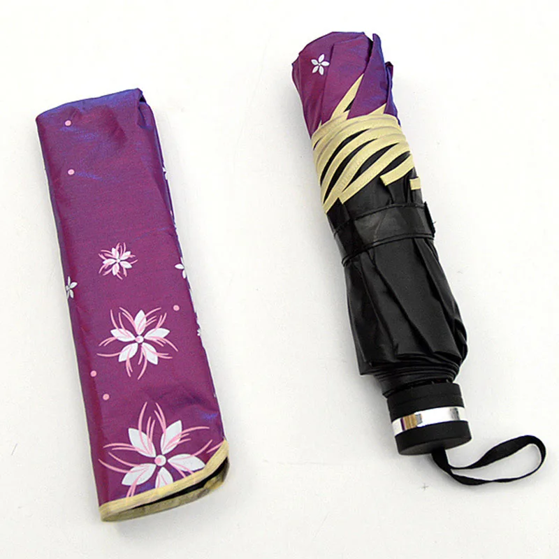 YADA Fashion Flower Lace Color Flash Umbrella Rainy Princess Umbrella For Women Men UV Folding Windproof Umbrellas Parasol YD179