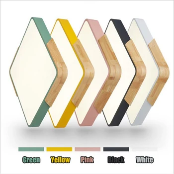 

WOERFU Nordic LED Ceiling Light Rectangular Living Room Lamp Simple Modern Ultra-thin Macaron Bedroom Lighting