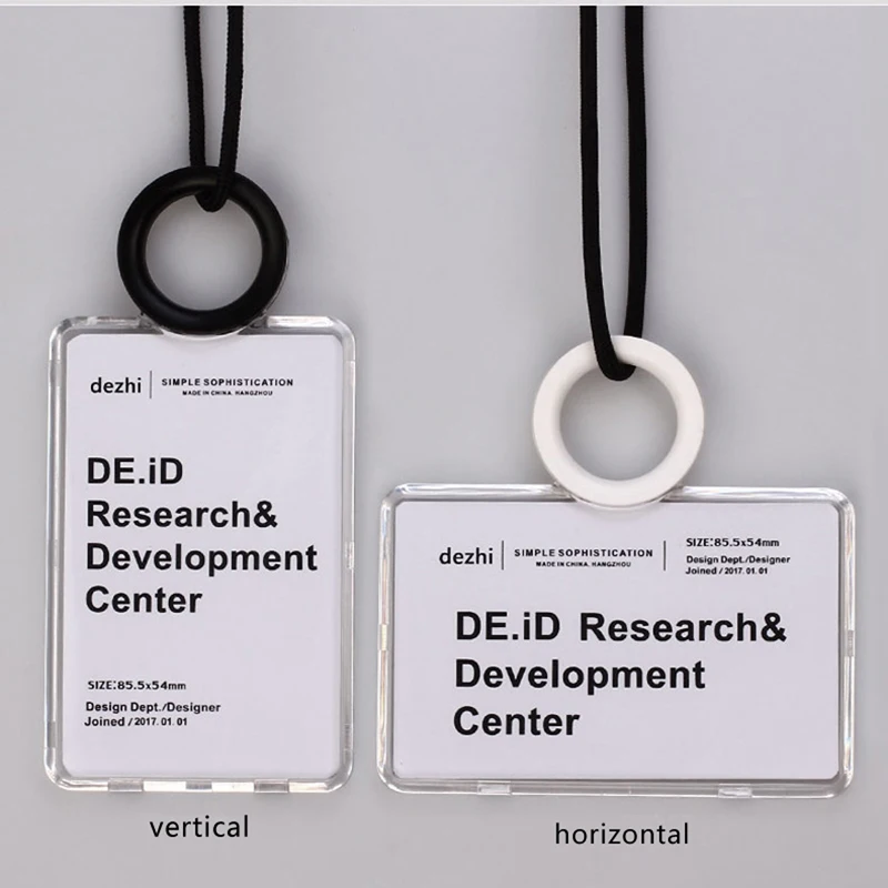 Buy Crystal Clear Quality ID IC Badge Holder, Multi function Creative Cup