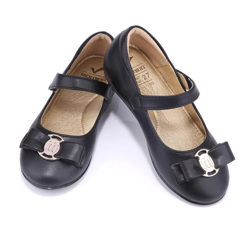 new spring autumn cute girls shoes comfortable leather flat for children shoes catwalk princess kids