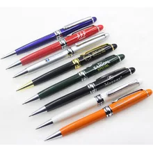 50 шт./лот металлическая шариковая ручка, деловая Реклама Шариковая ручка, металлическая Подарочная шариковая ручка