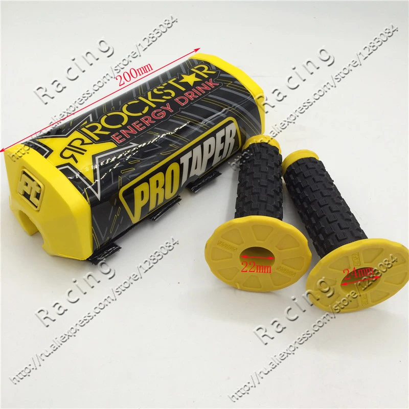 

7/8'' Fat Handlebar Bar Pad SSR MX Motocross Motorcycle Pit Dirt Bike ATV Quad &Skull Handle grips