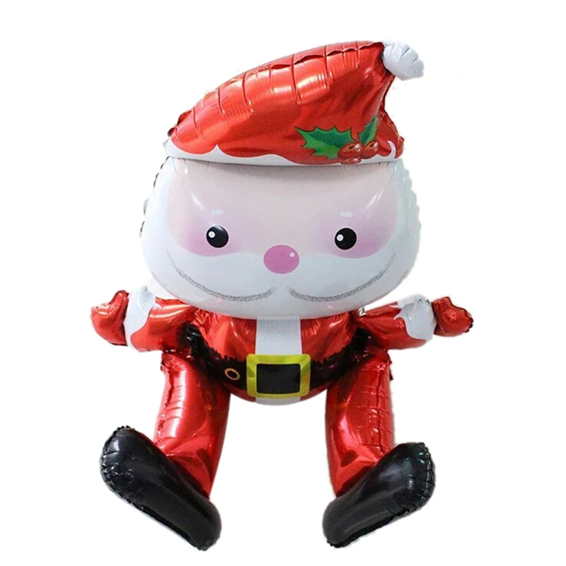 

Christmas Decoration Sitting Santa Claus Aluminum Foil Balloons Inflatable Balloon Merry Xmas New Year Party Decorations