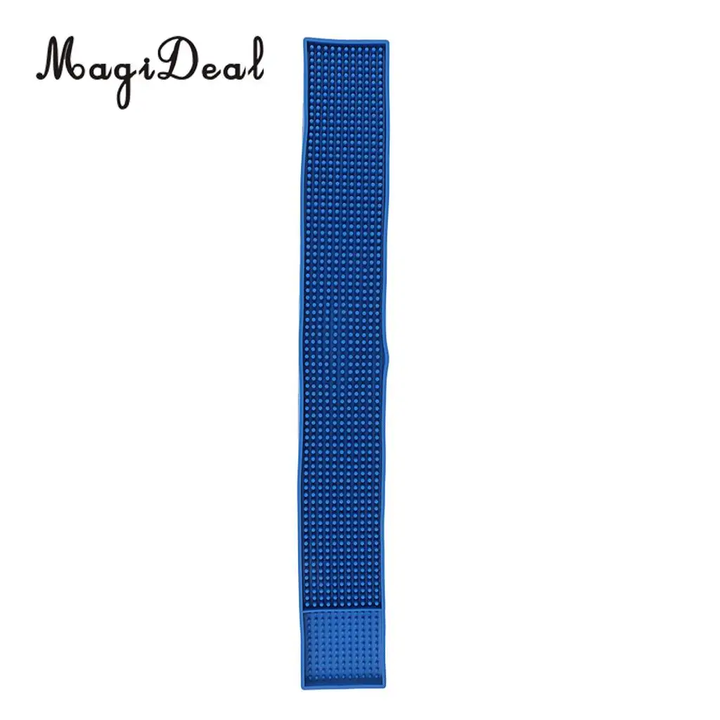 Bar Mat PVC Coaster Bar Service Mat Rubber Waterproof Kitchen Tool Blue