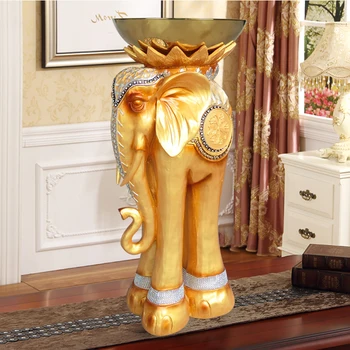 

Large floor type ashtray ashtray style Europeum Hotel elephant trash resin