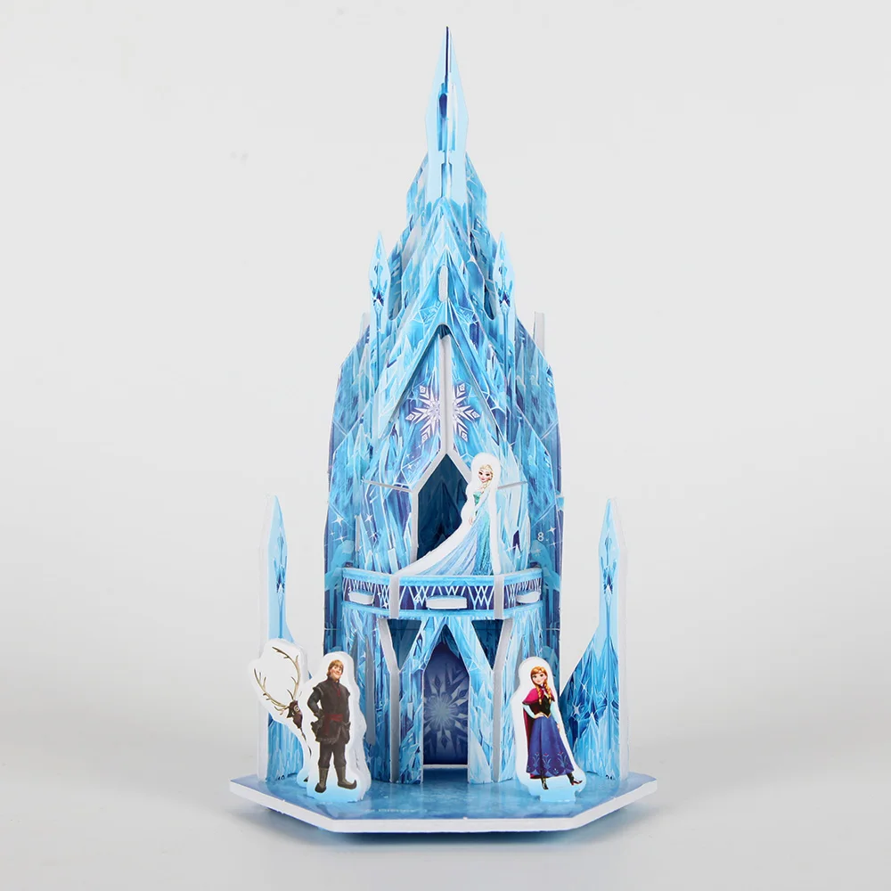 Frozen 3D DIY Puzzle Jigsaw Baby toy Kids Birthday Party Supplies Gift For Children Princess Elsa Castle Puzzle