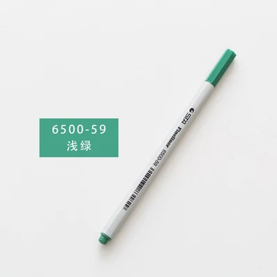 STA 26 цветов Fineliner ручка 0,4 мм микрон Наконечник иглы цветные Pigma чернила ручка для студентов принадлежности - Цвет: 59 light green