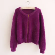 Hippocampus sweater coat knit shirt cardigan female Korean loose spring and autumn short paragraph high waist pony sea sweater
