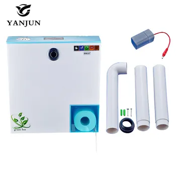

ABS Plastic Induction + Manual 2 in 1 Automatic Sensor Water Tank Double-Click Style With Small Roll Holder White YJ-8002