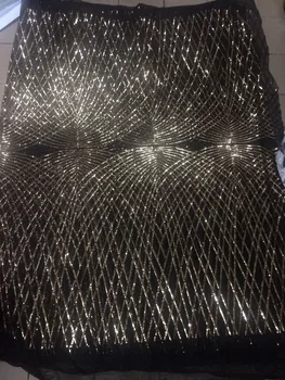 

Wonderful SYJ-42333 sequins design French net lace fabric African tulle lace fabric with sequins