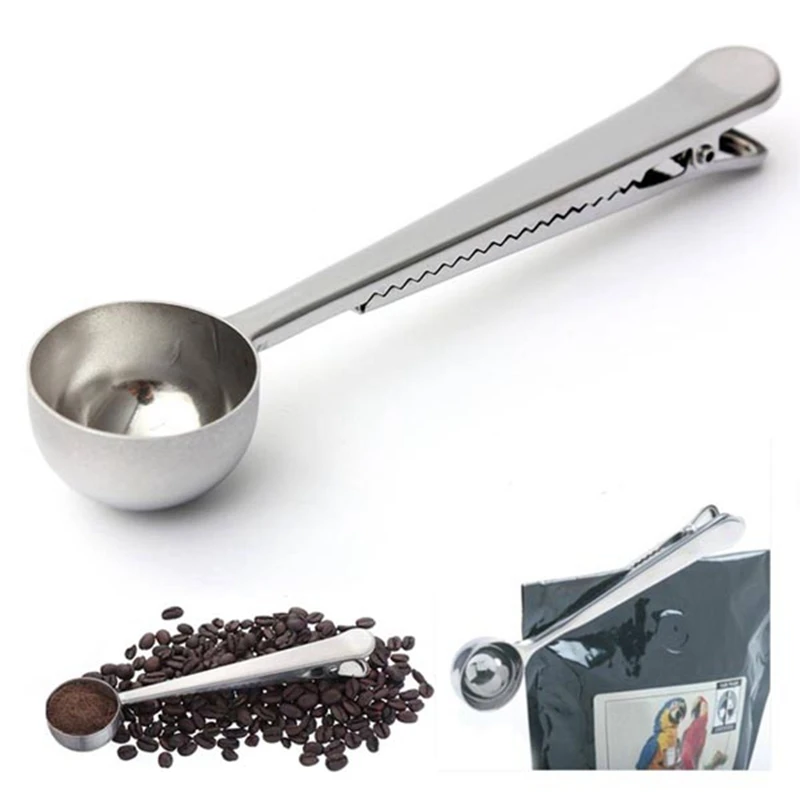 Mayitr 1pcs Universal Coffee Measuring Scoop Spoon Heathful Stainless