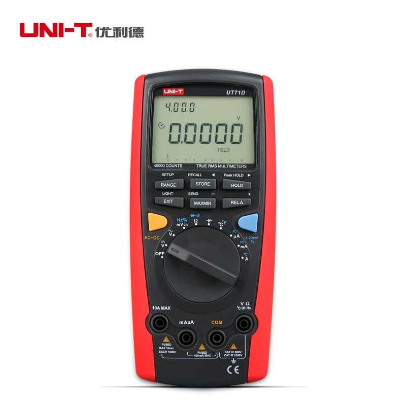 

New Uni T Ut71d Intelligent Digital Volt Amp Ohm Capacitance Meter Thermometer free Shipping Atv 250cc free Shipping