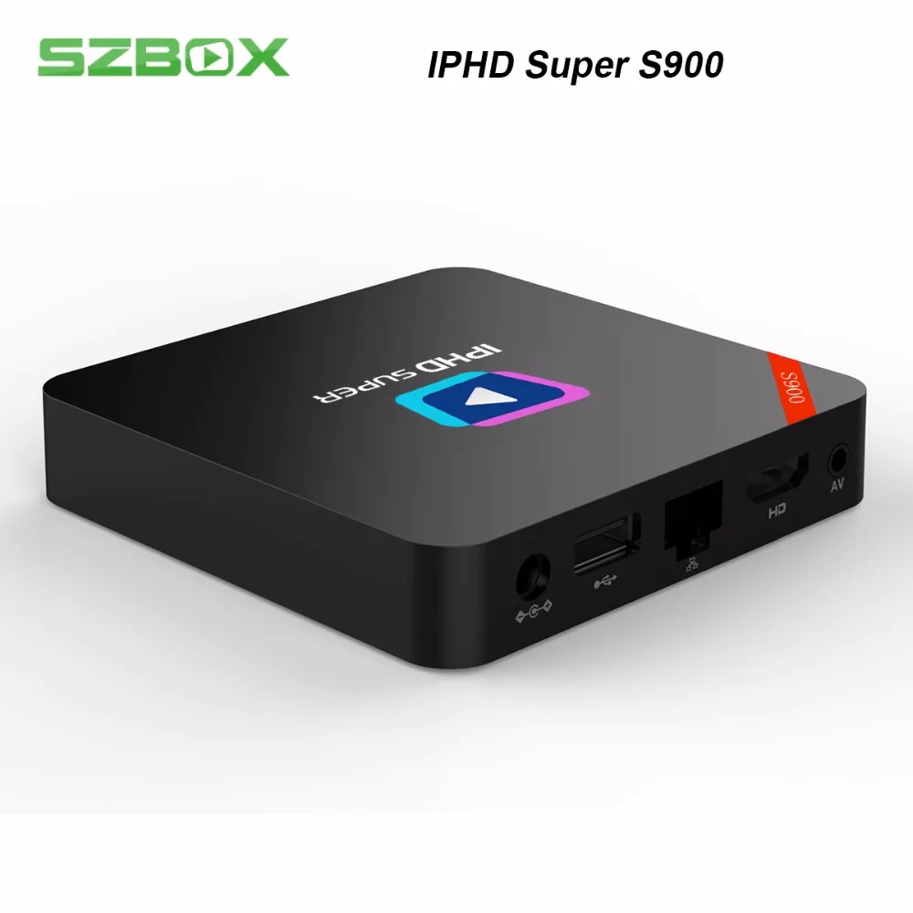 IPHD Super S900 with one year IPTV Subscription 2GB RAM Linux TV BOX with Lan support H.265 Xstream code,Stalker Media player