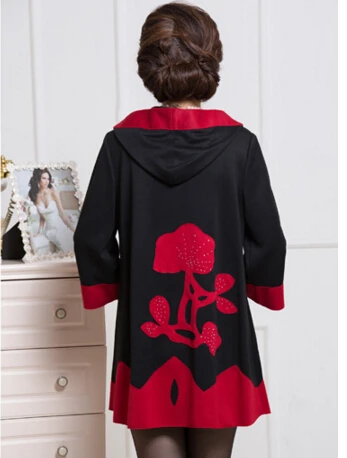

Size xl-5xl (bust 124cm) 40-50 years old in 2015 winter coat woolen coat jacket middle-aged women mother dress autumn