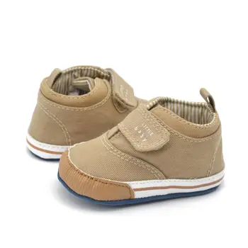 

Newest Lovely Kids Boy Shoes Soft Sole Cotton Ankle Canvas Crib Baby Shoes Sneaker