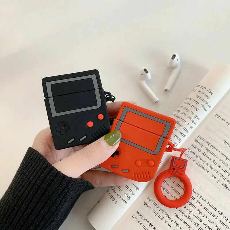 3D милый силиконовый чехол Gameboy для Apple Airpods наушники защитная крышка