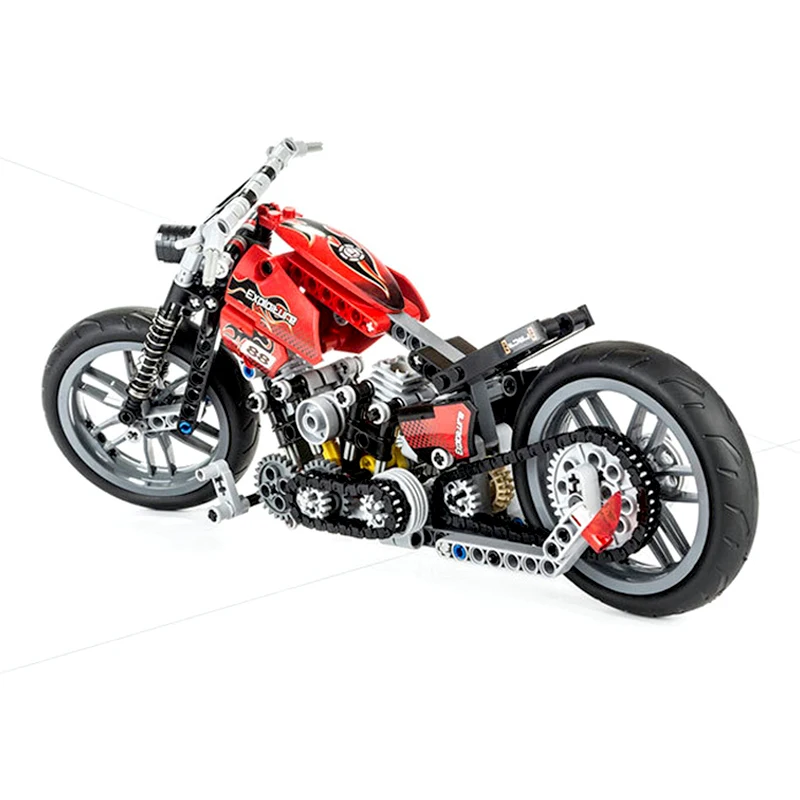 Decool блоки Harleys мотоцикл совместимый LGSET Ciyt Technic 8051 модель мотоцикла Строительные